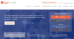 Desktop Screenshot of onscreenmanitoba.com
