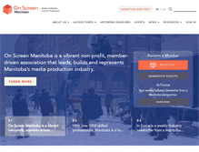 Tablet Screenshot of onscreenmanitoba.com